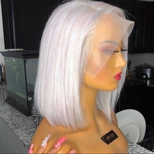 Sliver grey tone lace front wig!